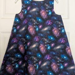 Girls pinafore dress - space 2 Girls pinafore dress - space 5