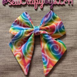 Rainbow hair bow clip