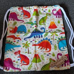 Dinosaur rucksack style drawstring bag 1