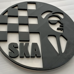 SKA Rude Boy Beat Girl SKA Wall Shelf Display Art Decoration. Logo Wall Shelf Desk Decorative Plaque Gift