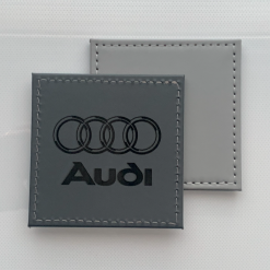 Single Car FORD Custom Engraved Leatherette Coaster Grey. Man Cave Gift 12