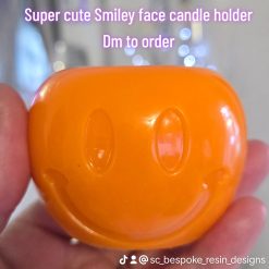 Smiley face candle holder 2