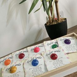 Wellbeing, positivity, support 'POCKET GHOUL/ SMILE' badge- 1 Wellbeing, positivity, support 'POCKET GHOUL/ SMILE' badge- 2