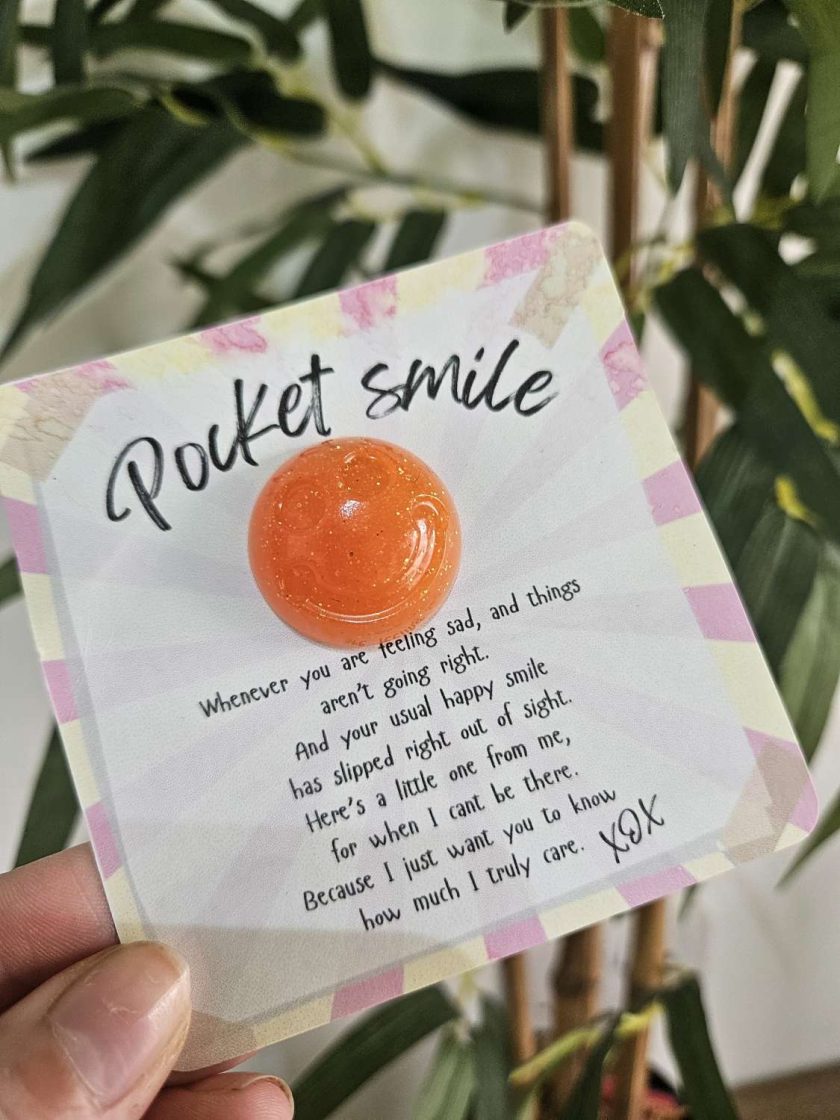 Wellbeing, positivity, support 'POCKET GHOUL/ SMILE' badge- Wellbeing, positivity, support 'POCKET GHOUL/ SMILE' badge-