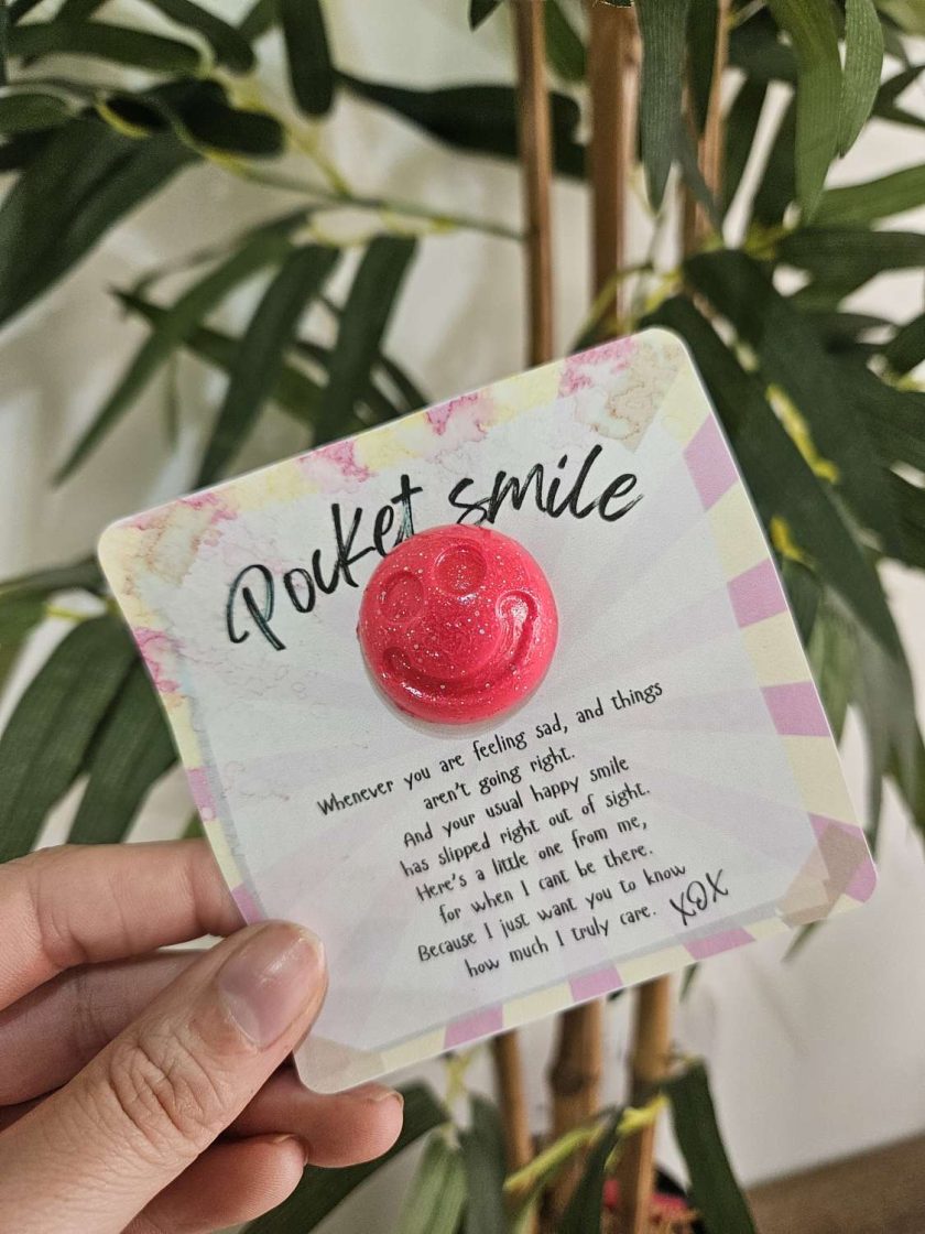 Wellbeing, positivity, support 'POCKET GHOUL/ SMILE' badge- Wellbeing, positivity, support 'POCKET GHOUL/ SMILE' badge-
