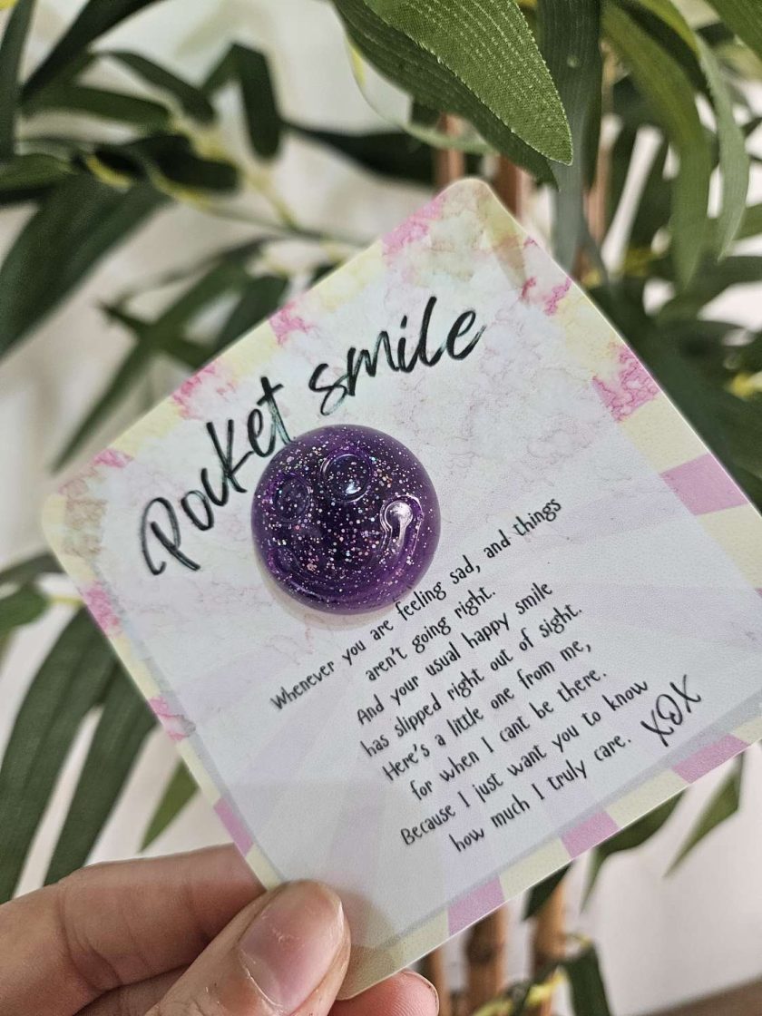 Wellbeing, positivity, support 'POCKET GHOUL/ SMILE' badge- Wellbeing, positivity, support 'POCKET GHOUL/ SMILE' badge-