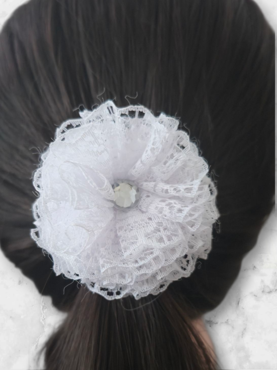Lace hair bow🎀 ( 2 bows) Lace hair bow🎀 ( 2 bows)