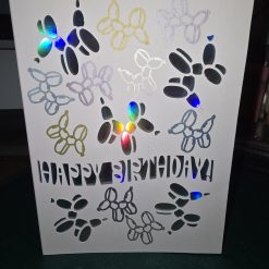 Balloon Dog Happy Birthday Card