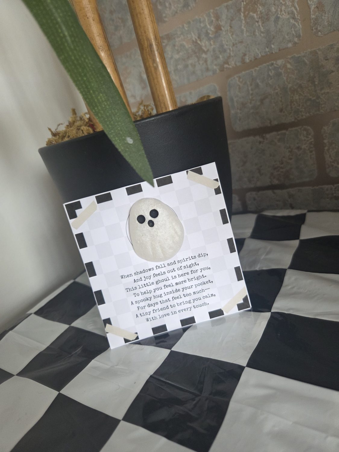Wellbeing, positivity, support 'POCKET GHOUL/ SMILE' badge- Wellbeing, positivity, support 'POCKET GHOUL/ SMILE' badge-