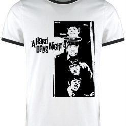 Nostalgia A Hard Days Night the Beatles ringer t-shirt