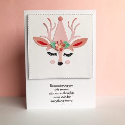 Christmas Card - 'Cute Reindeer'