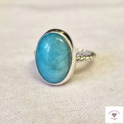 Size N - Amazonite Sterling Silver Ring