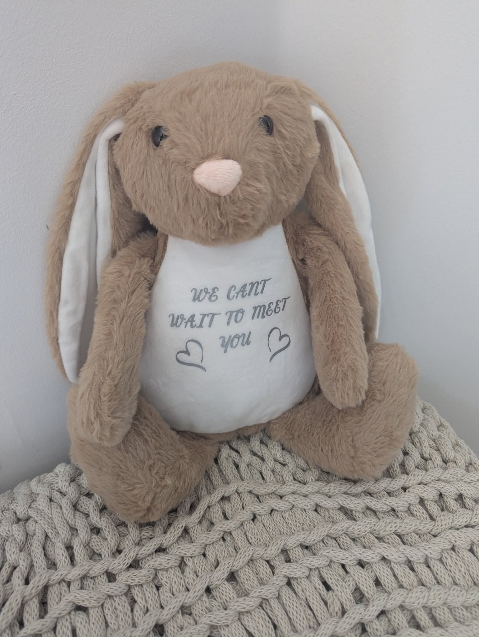 Large soft personalised rabbit Large soft personalised rabbit