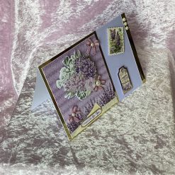 Decoupage birthday greeting card