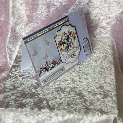 Flowers and butterfly greeting card