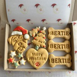 Delivered- Border Terrier Christmas Dog Biscuit (grain free) Gift Box- pre order