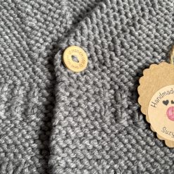 Hand knitted waistcoat baby shower present