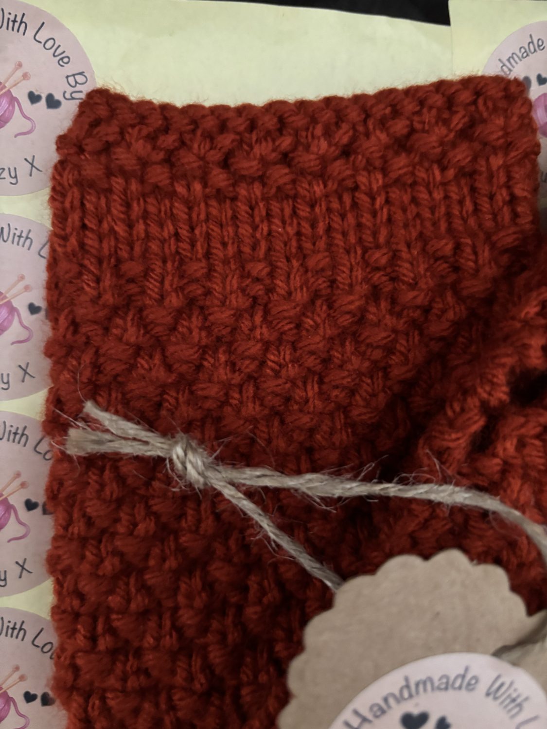 Hand knitted hand warmers Hand knitted hand warmers