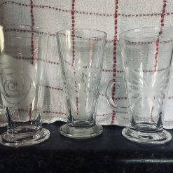 Etched glassware