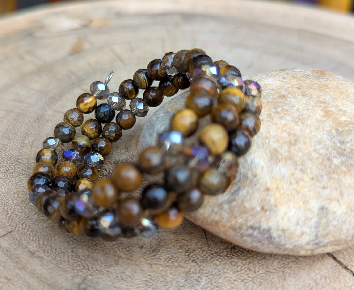 PXL_20250814_145324482 Memory wire bracelet - Tigers Eye 1