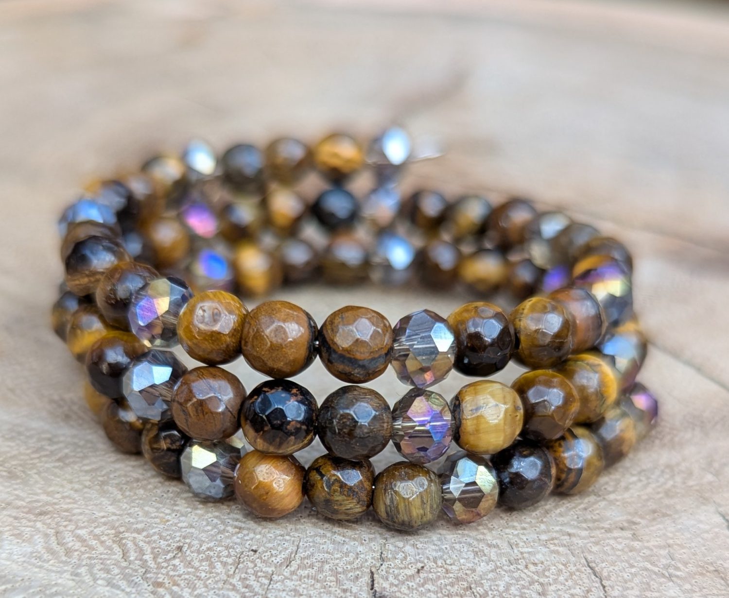 PXL_20250814_145351154 Memory wire bracelet - Tigers Eye 2