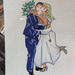Wedding and party live illustration
