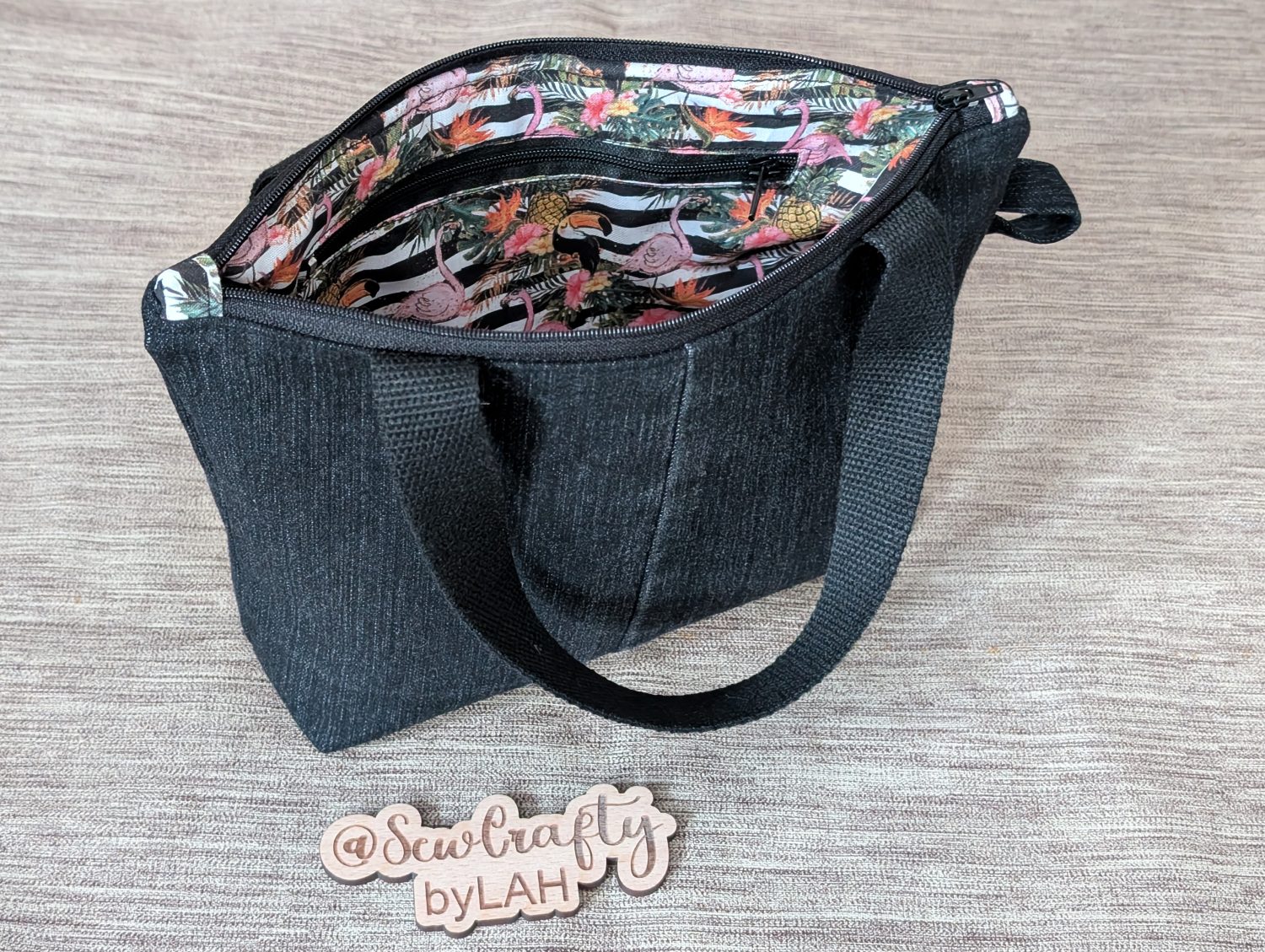 Denim Zipped Handbag Denim Zipped Handbag