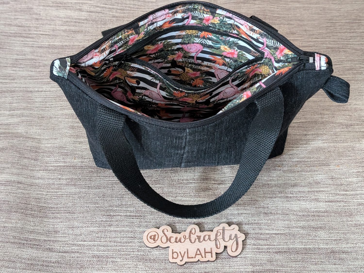 Denim Zipped Handbag Denim Zipped Handbag