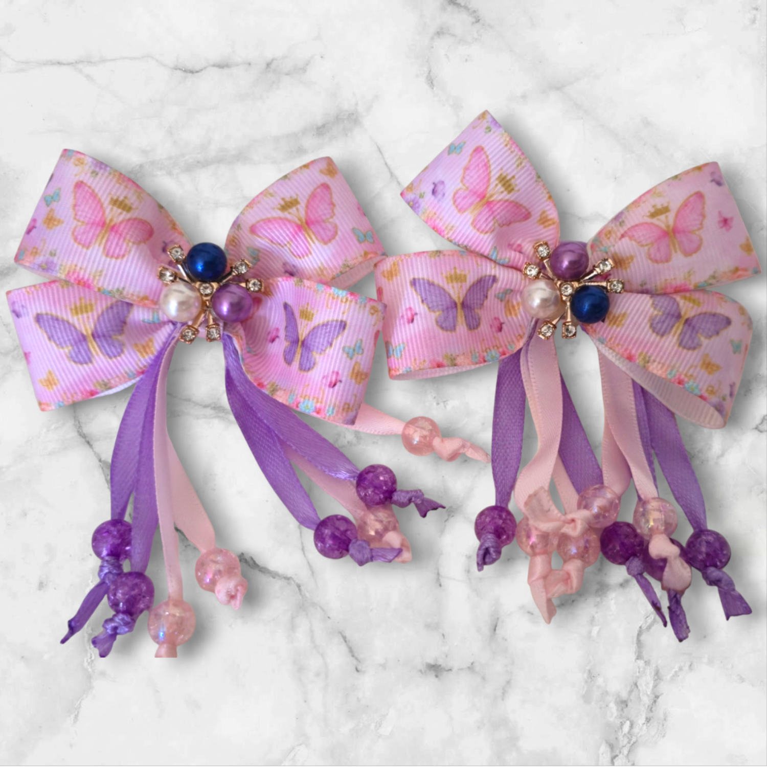 Hairbows for small girls «Butterflies»🦋🦋🦋( 2 Bows) Hairbows for small girls «Butterflies»🦋🦋🦋( 2 Bows)