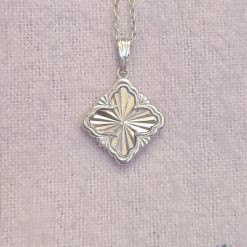 Pendant - Vintage Clover Sterling Silver Pendant