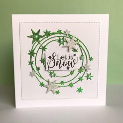 Christmas Card - 'Let It Snow Garland'