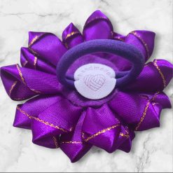 Hairbows " Girl with purple lilacs"( 1 hairbow) 2