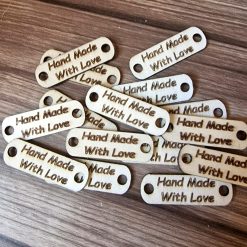 20 pieces laser cut wooden labels, Craft Labels for Handmade Items, Personalised Wood Tags, Small Business Branding Labels