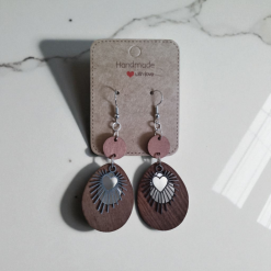 Wooden Drop Earrings 4 Wooden Drop Earrings 4