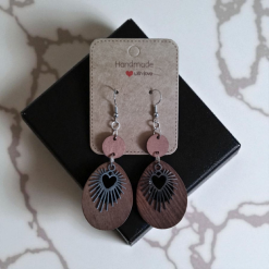 Wooden Drop Earrings 3 Wooden Drop Earrings 3