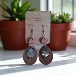 Wooden Drop Earrings 2 Wooden Drop Earrings 2