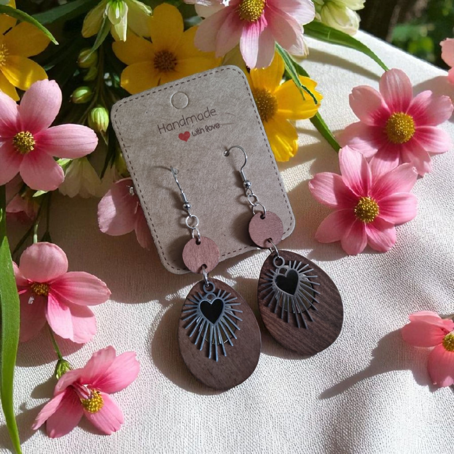 Wooden Drop Earrings Wooden Drop Earrings