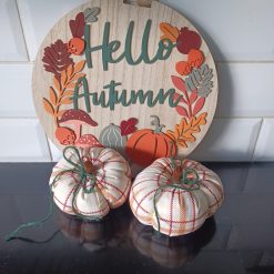 Fabric pumpkins