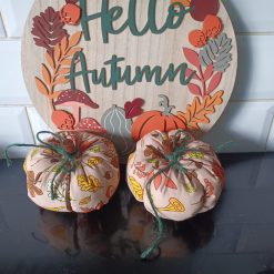 Fabric pumpkins