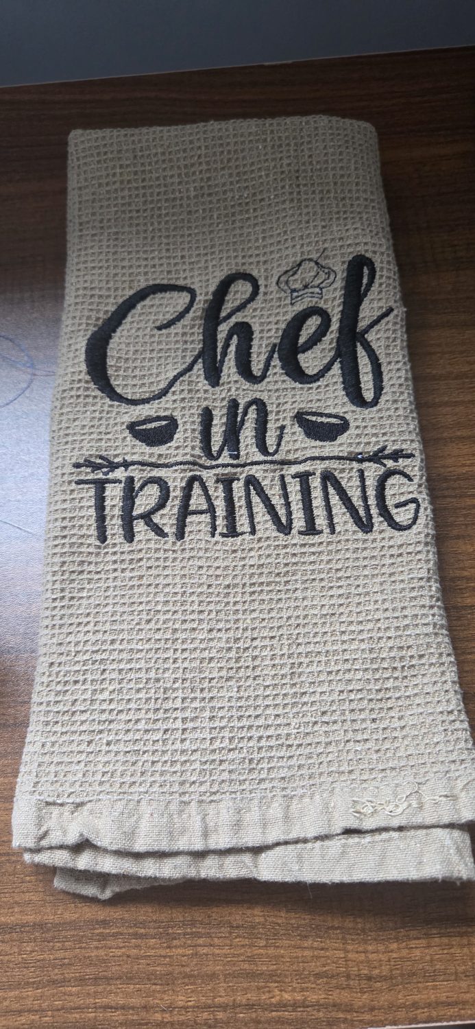 Embroidered Kitchen Towel Embroidered Kitchen Towel
