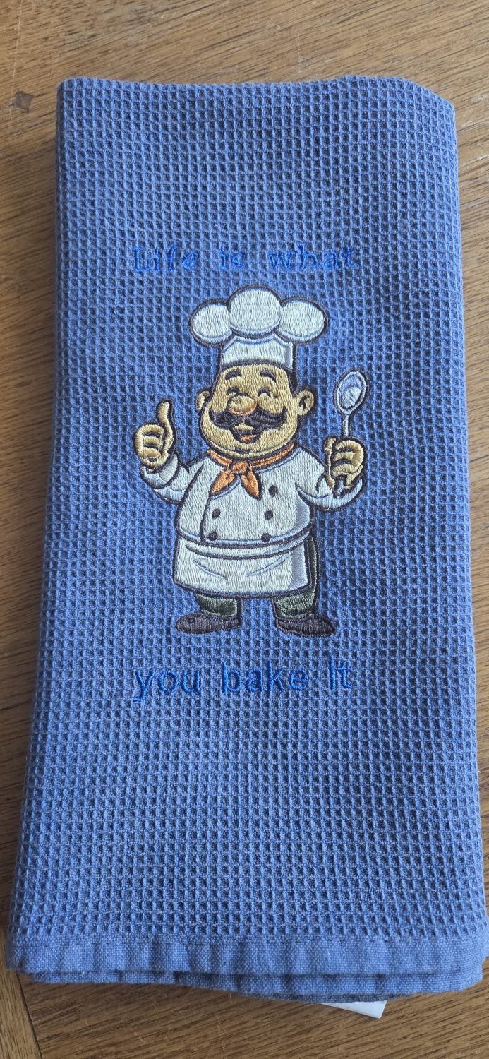 Embroidered kitchen towel Embroidered kitchen towel
