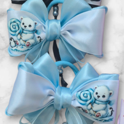 Hairbows with animals print ( 2 hairbows) 2