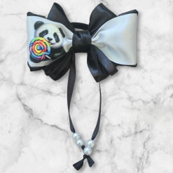 Hairbows with animals print ( 2 hairbows) 24