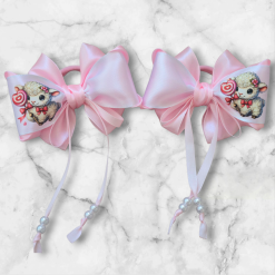 Hairbows with animals print ( 2 hairbows) 8