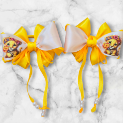Hairbows with animals print ( 2 hairbows) 7