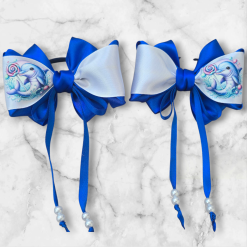 Hairbows with animals print ( 2 hairbows) 11