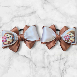 Hairbows with animals print ( 2 hairbows) 14