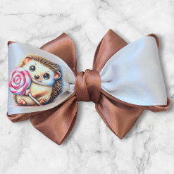 Hairbows with animals print ( 2 hairbows) 15