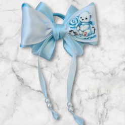 Hairbows with animals print ( 2 hairbows) 22