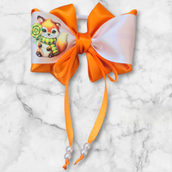 Hairbows with animals print ( 2 hairbows) 17